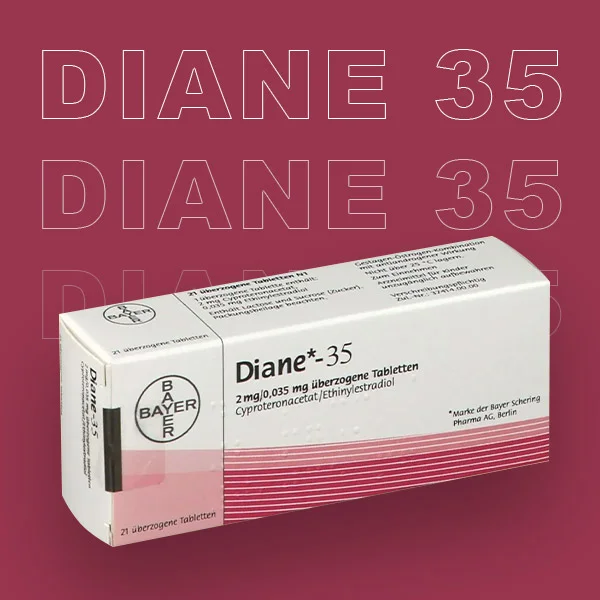 Diane 35 Pille hormonelle Medikamentenbox